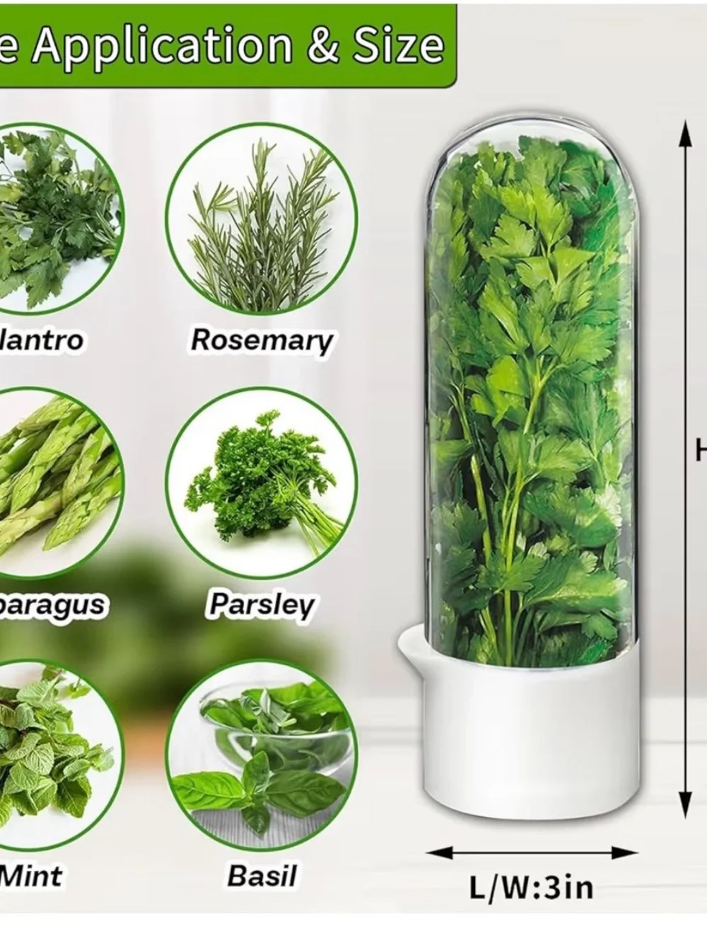 Herb Keeper Fresh Greens Storage Pod - set of 3